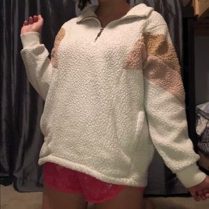 Quarter-Zip Teddy Bear Sweatshirt